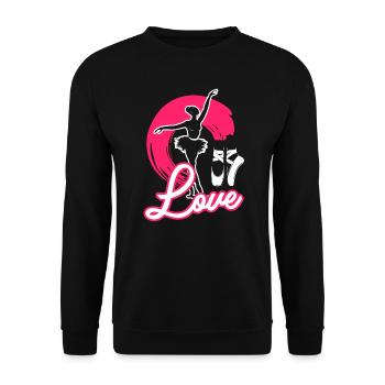 Ballet Dancer Ballet Dancer Love Ballet - Unisex Sweatshirt - black - Front - Alina (178cm) & Michal (187cm)
