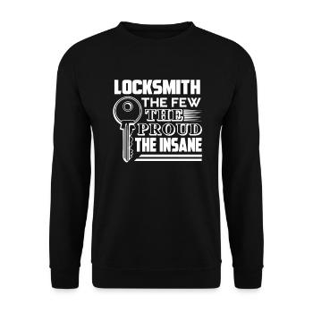 Locksmith Locksmith The Few The Proud The Insane - Unisex Sweatshirt - black - Front - Alina (178cm) & Michal (187cm)