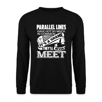 Math Teacher Math Teacher Jobs - Unisex Sweatshirt - black - Front - Alina (178cm) & Michal (187cm)