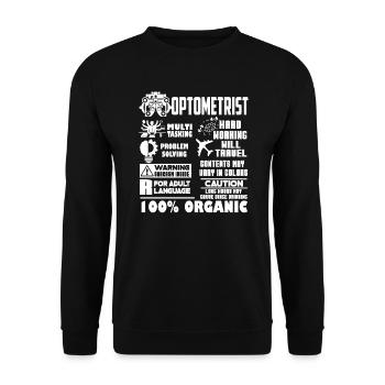 Optometrist Optometrist Solve Problems - Unisex Sweatshirt - black - Front - Alina (178cm) & Michal (187cm)