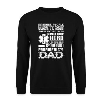 Paramedic Paramedic Dad - Unisex Sweatshirt - black - Front - Alina (178cm) & Michal (187cm)