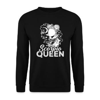 Scorpio Scorpio Queen - Unisex Sweatshirt - black - Front - Alina (178cm) & Michal (187cm)
