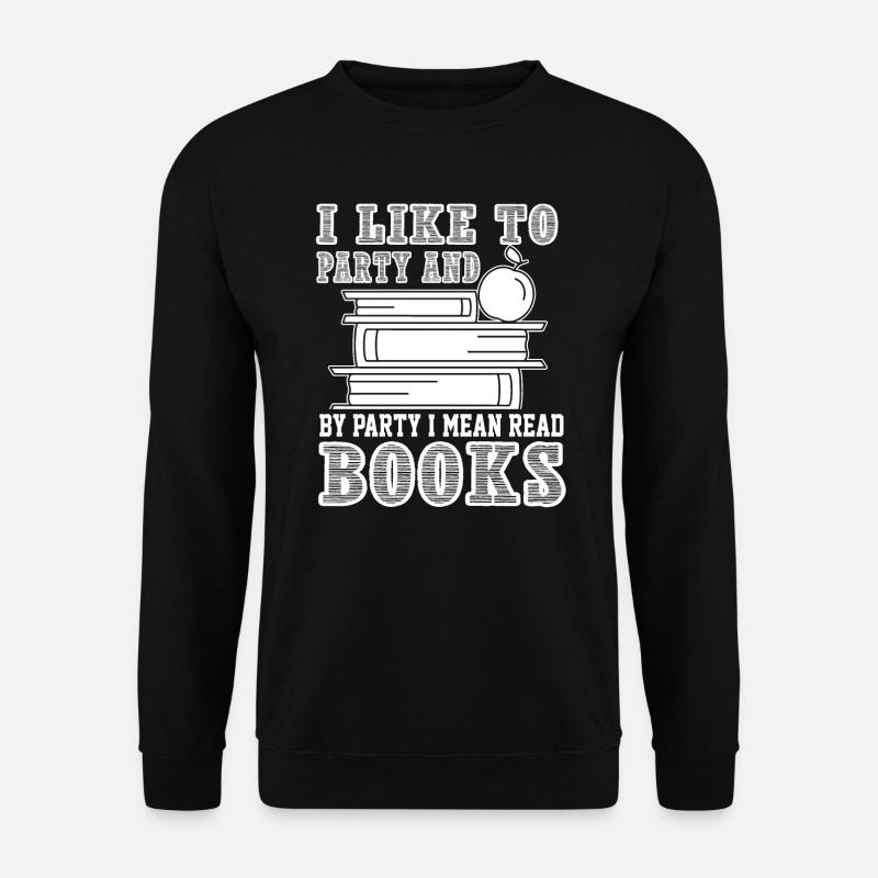 Book I Like Read Books - Unisex Sweatshirt - black