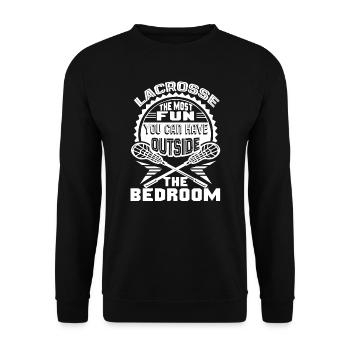 Lacrosse Love Lacrosse - Unisex Sweatshirt - black - Front - Alina (178cm) & Michal (187cm)