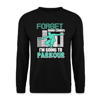 Parkour I'm Going To Parkour - Unisex Sweatshirt - black - Front - Alina (178cm) & Michal (187cm)