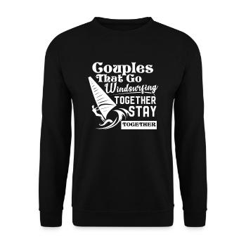 Windsurfing Couples Windsurfing Together - Unisex Sweatshirt - black - Front - Alina (178cm) & Michal (187cm)