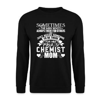 Chemist Proud Chemist Mom - Unisex Sweatshirt - black - Front - Alina (178cm) & Michal (187cm)