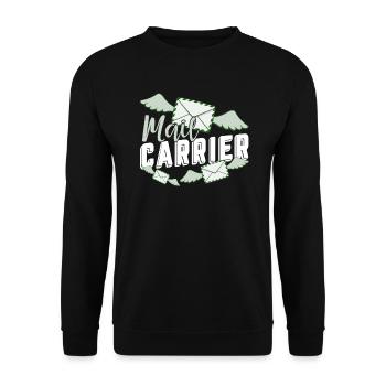 Proud To Be A Mail Carrier - Unisex Sweatshirt - black - Front - Alina (178cm) & Michal (187cm)