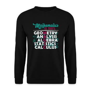 Mathematician Mathematician Mathematics Is Magic - Unisex Sweatshirt - black - Front - Alina (178cm) & Michal (187cm)