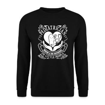 Pediatrician Pediatrician Making A Big Difference - Unisex Sweatshirt - black - Front - Alina (178cm) & Michal (187cm)