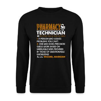 Pharmacy Technician Pharmacy Technician Definition - Unisex Sweatshirt - black - Front - Alina (178cm) & Michal (187cm)
