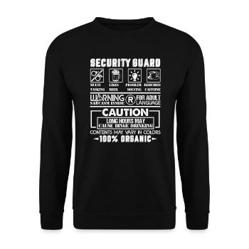 Security Guard Security Guard Solve Problems - Unisex Sweatshirt - black - Front - Alina (178cm) & Michal (187cm)