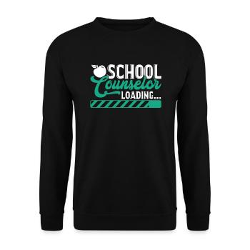 School Counselor School Counselor Loading - Unisex Sweatshirt - black - Front - Alina (178cm) & Michal (187cm)