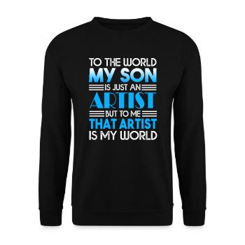 Artist My Artist Is My World - Unisex Sweatshirt - black - Front - Alina (178cm) & Michal (187cm)
