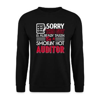 Auditor Taken By A Smoking Hot Auditor - Unisex Sweatshirt - black - Front - Alina (178cm) & Michal (187cm)