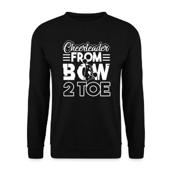 Cheerleading Cheerleader From Bow 2 Toe 1 - Unisex Sweatshirt - black - Front - Alina (178cm) & Michal (187cm)