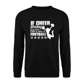 Cheerleading Cheerleading Wasn't Easy - Unisex Sweatshirt - black - Front - Alina (178cm) & Michal (187cm)