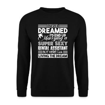 Dental Assistant Marrying A Dental Assistant - Unisex Sweatshirt - black - Front - Alina (178cm) & Michal (187cm)
