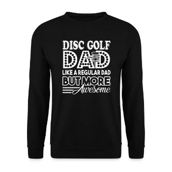 Disc Golf Awesome Disc Golf Dad - Unisex Sweatshirt - black - Front - Alina (178cm) & Michal (187cm)