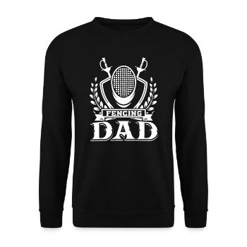 Fencing Fencing Dad - Unisex Sweatshirt - black - Front - Alina (178cm) & Michal (187cm)