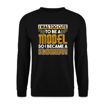 Florist So I Became A Florist - Unisex Sweatshirt - black - Front - Alina (178cm) & Michal (187cm)