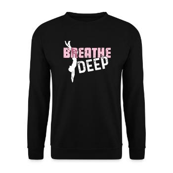 Freediving Deep Freediving - Unisex Sweatshirt - black - Front - Alina (178cm) & Michal (187cm)