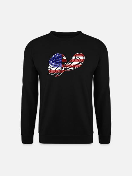 Lacrosse Flag - Unisex Sweatshirt - black
