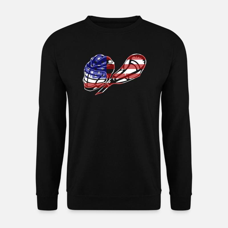 Lacrosse Flag - Unisex Sweatshirt - black
