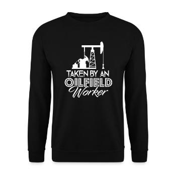 Oilfield Taken By An Oilfield Worker - Unisex Sweatshirt - black - Front - Alina (178cm) & Michal (187cm)