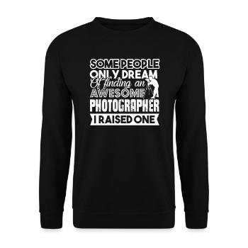Photographer Photographer Parent - Unisex Sweatshirt - black - Front - Alina (178cm) & Michal (187cm)