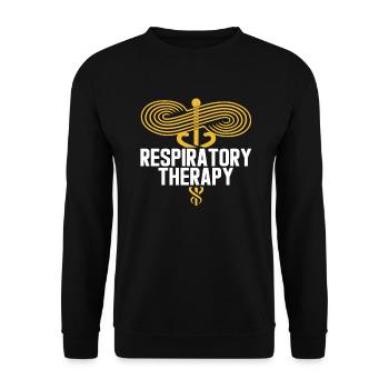 Respiratory Therapist Proud Respiratory Therapy - Unisex Sweatshirt - black - Front - Alina (178cm) & Michal (187cm)