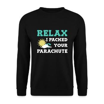 Parachutistes parachutistes parachutés - Sweat-shirt Unisexe - noir - Devant - Alina (178cm) & Michal (187cm)