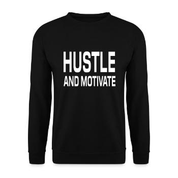 Bousculer et motiver - Sweat-shirt Unisexe - noir - Devant - Alina (178cm) & Michal (187cm)