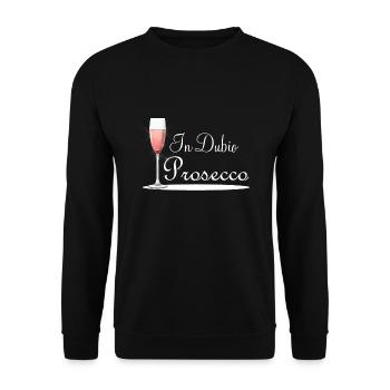 In Dubio Prosecco Anwalt Jura Student - Unisex Pullover - Schwarz - Vorne - Alina (178cm) & Michal (187cm)