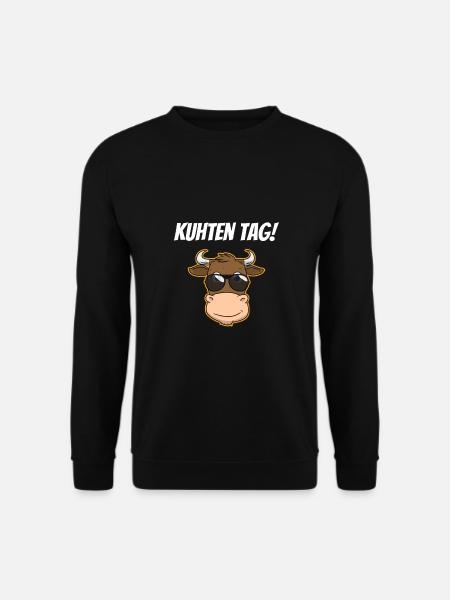 Kuhten Tag Kuh Kühe Landwirt Bauer - Unisex Pullover - Schwarz