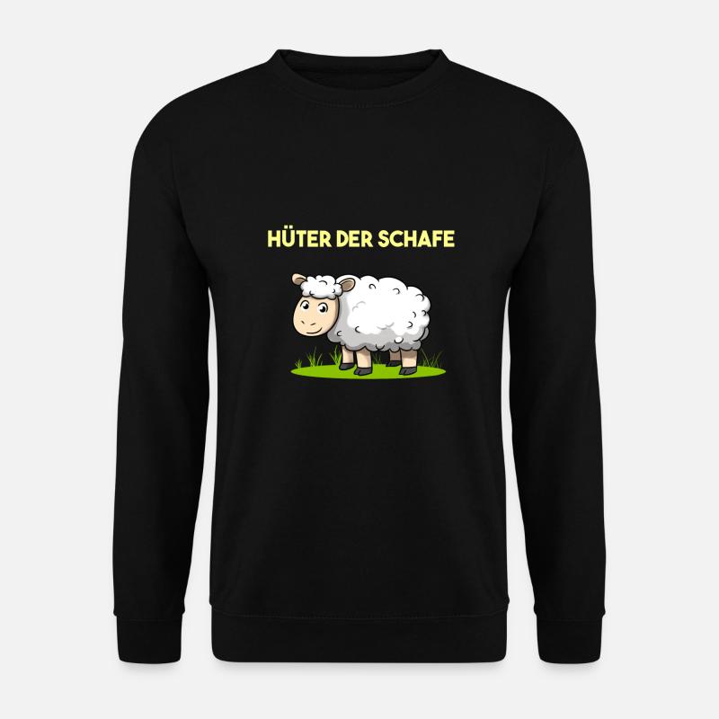 Hüter der Schafe Landwirt Schäfer Schaf - Unisex Pullover - Schwarz