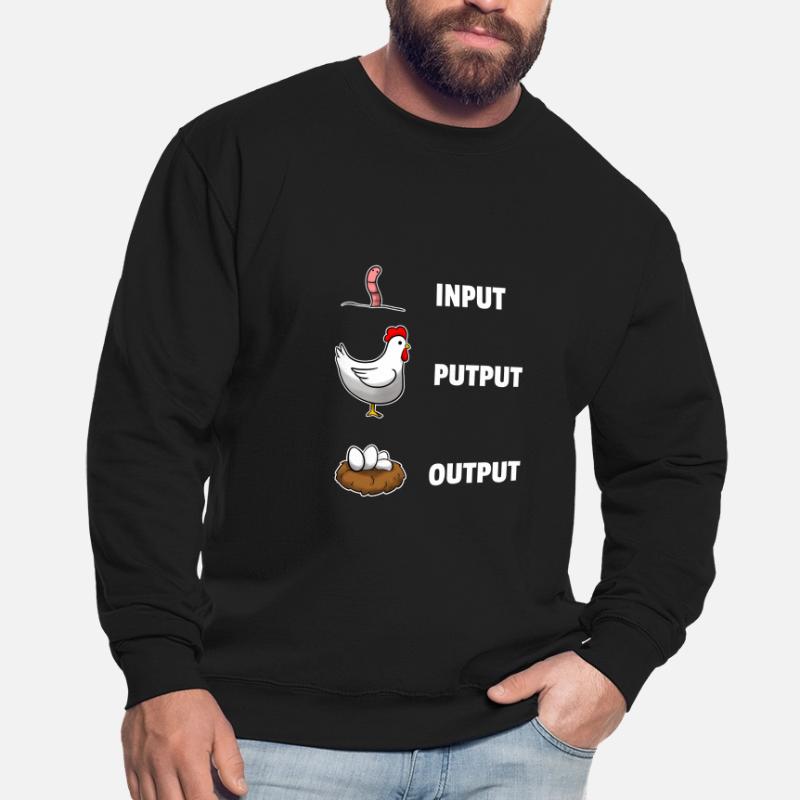 Input Putput Output Chickens Computer Science Unisex Sweatshirt