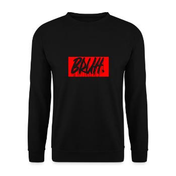 Bruh Meme Drôle Dire Frère Saluer Les Adolescents - Sweat-shirt Unisexe - noir - Devant - Alina (178cm) & Michal (187cm)