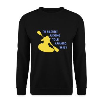 Kayak Kayaking - Sweat-shirt Unisexe - noir - Devant - Alina (178cm) & Michal (187cm)