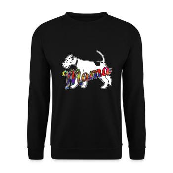 Wire Fox Terrier Wire Fox Terrier Mama - Unisex Sweatshirt - black - Front - Alina (178cm) & Michal (187cm)