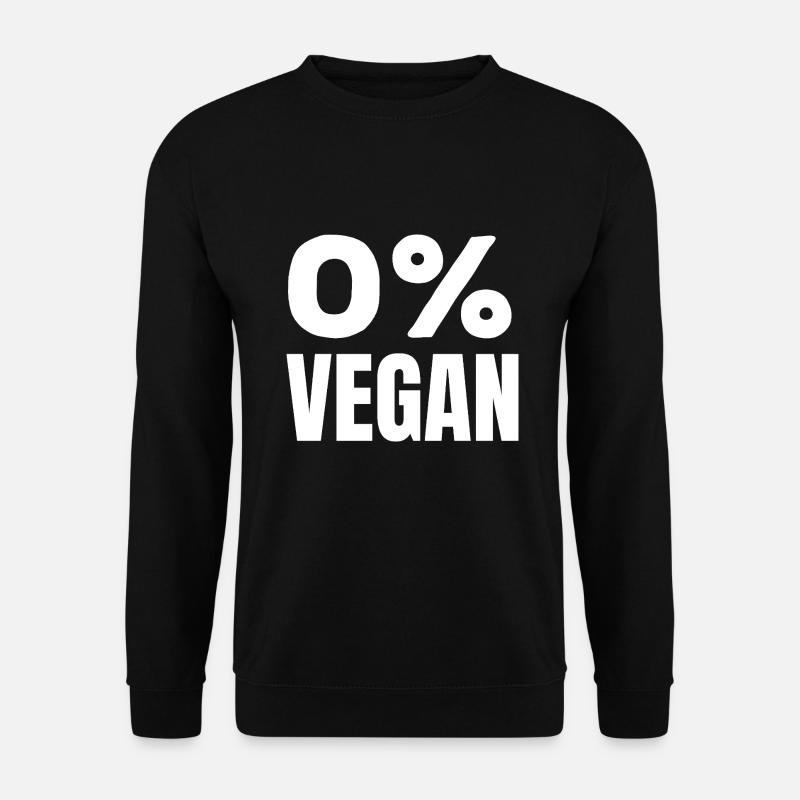 Kein Veganer Lustiger Fleisch BBQ Grillen Essen - Unisex Pullover - Schwarz