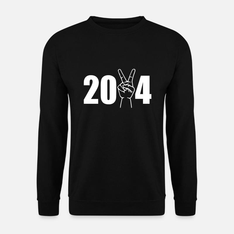 Siegeszeichen victory zeichen 2024 - Unisex Pullover - Schwarz