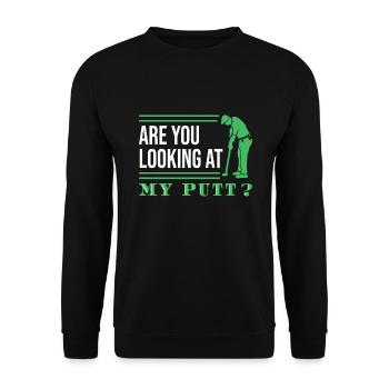 Golf Golfeurs Golfeurs - Sweat-shirt Unisexe - noir - Devant - Alina (178cm) & Michal (187cm)