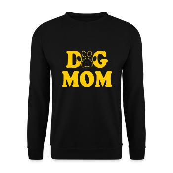 Dog mom - Unisex Pullover - Schwarz - Vorne - Alina (178cm) & Michal (187cm)