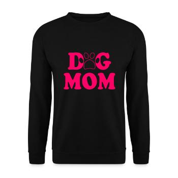 Dog mom - Unisex Pullover - Schwarz - Vorne - Alina (178cm) & Michal (187cm)