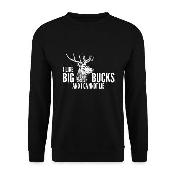Hunter Huntress Hunting Hunting Hunting Hunting Hunter Hunt - Unisex Sweatshirt - black - Front - Alina (178cm) & Michal (187cm)