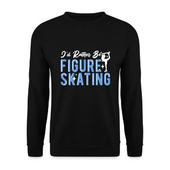 Eiskunstlauf - Unisex Pullover - Schwarz - Vorne - Alina (178cm) & Michal (187cm)