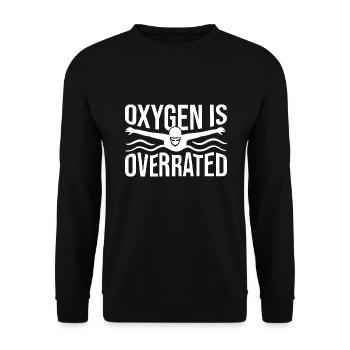 Schwimmen Schwimmer - Unisex Pullover - Schwarz - Vorne - Alina (178cm) & Michal (187cm)