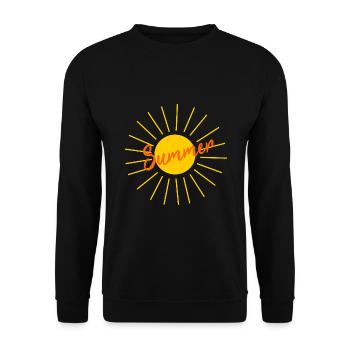 Sun Summer Beach - Unisex Sweatshirt - black - Front - Alina (178cm) & Michal (187cm)