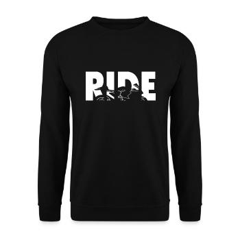 Ride Moto Biker Supersportler Motorsport - Sweat-shirt Unisexe - noir - Devant - Alina (178cm) & Michal (187cm)